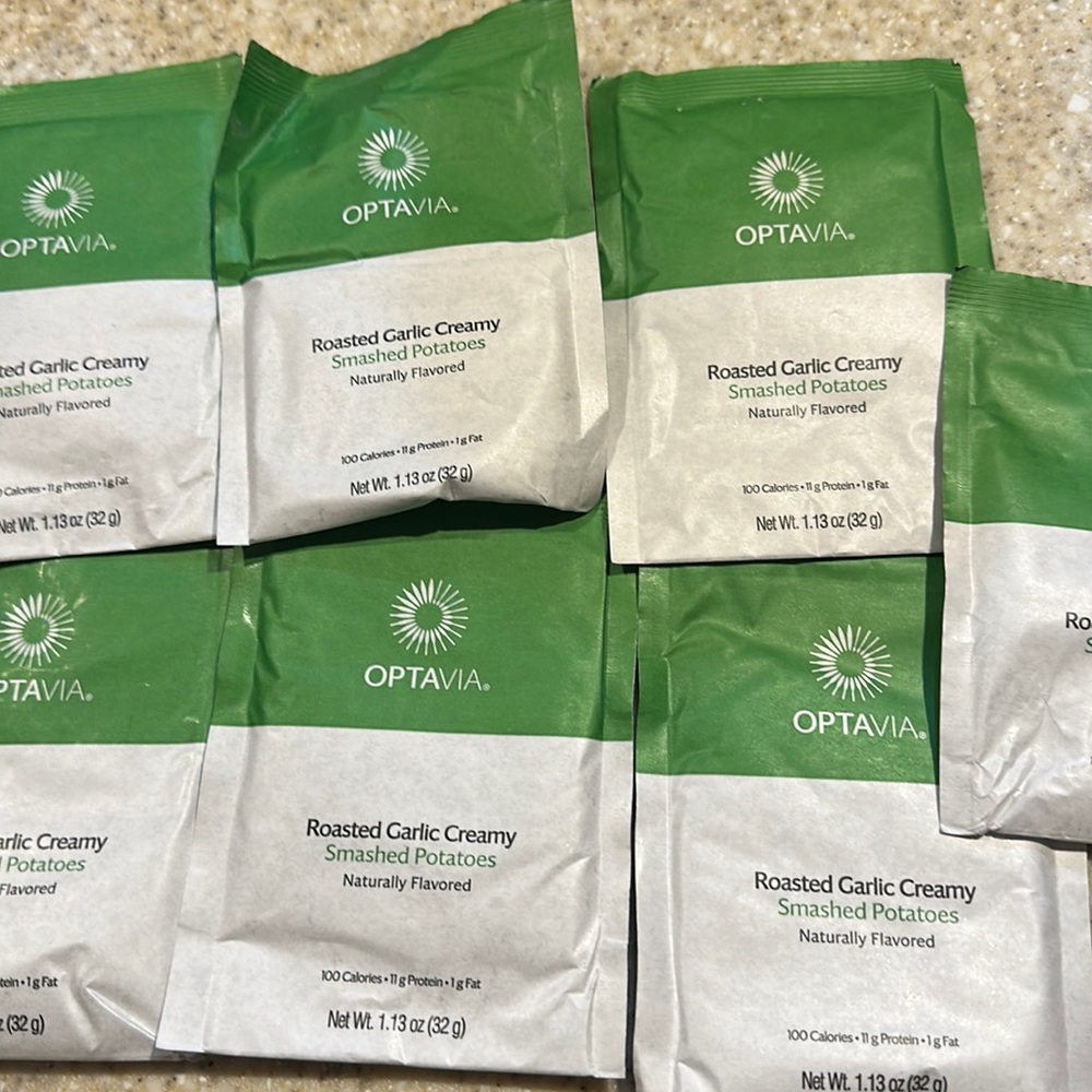 Optavia lot of 7 Roasted Garlic Creamy Smashed Potatoes “expired”